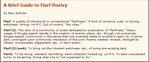 A Brief Guide to Flarf Poetry